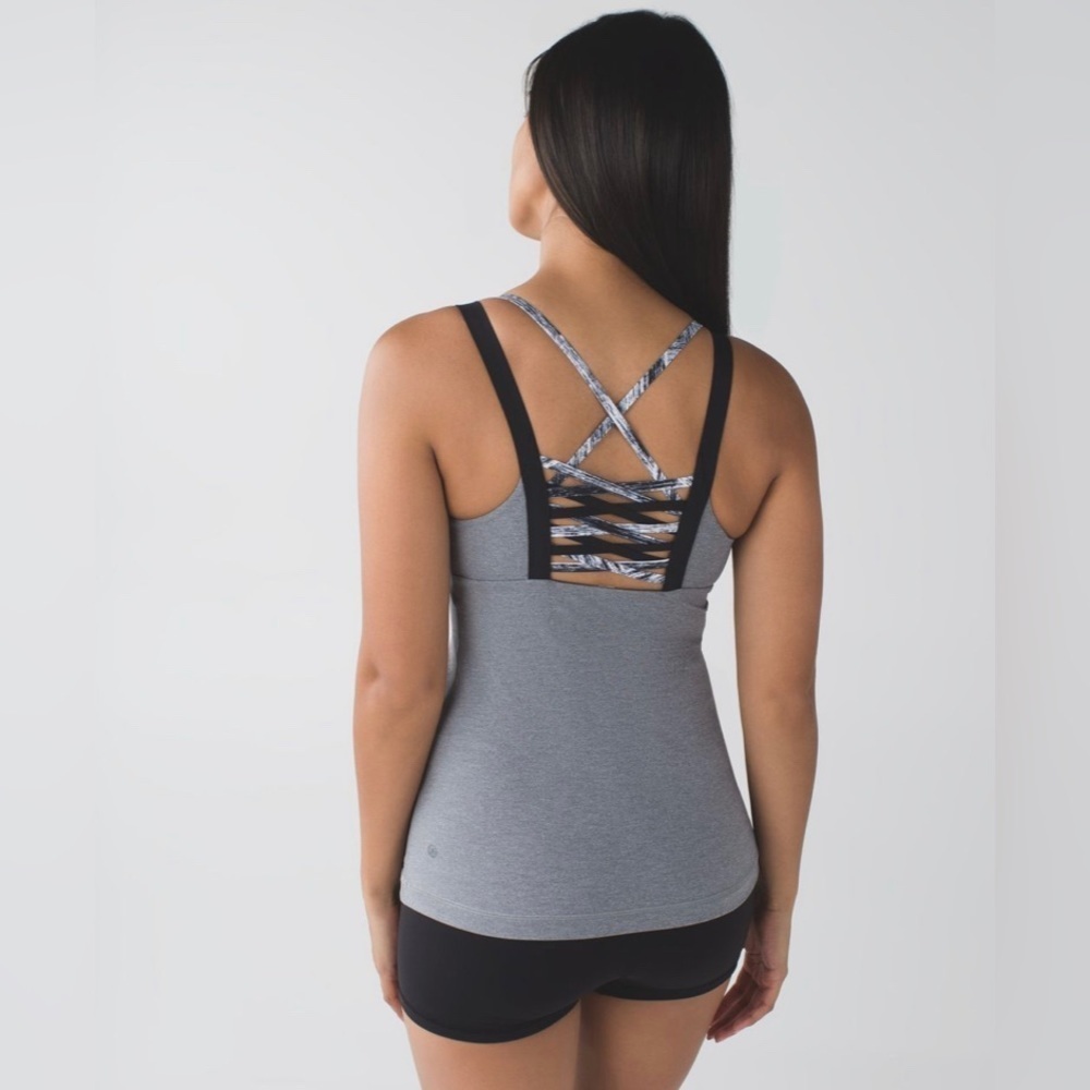 Lululemon Hot To Street Tank Top Heathered Slate / Slate Size 4 - Picture 4 of 16